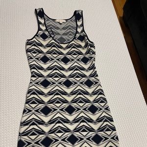 Jealous tomato navy blue and white short dress size small